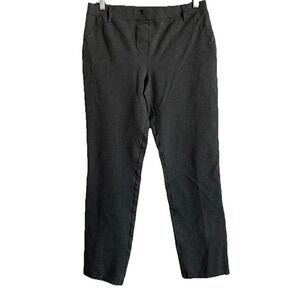 Quince Women's Ultra-Stretch Ponte Pintuck Ankle Straight Pants‎ Size M Pull On